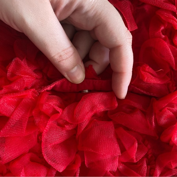 Red Ruffle Dress - Picture 4 of 4
